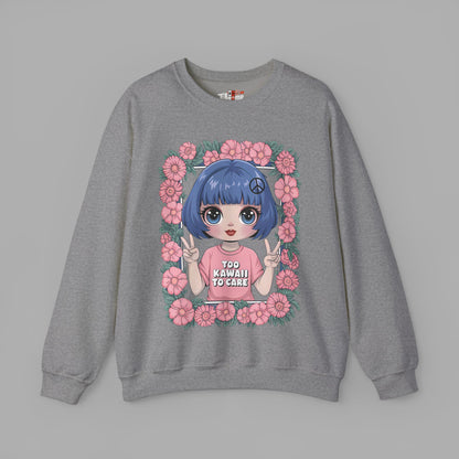 Too Kawaii to Care Sweatshirt