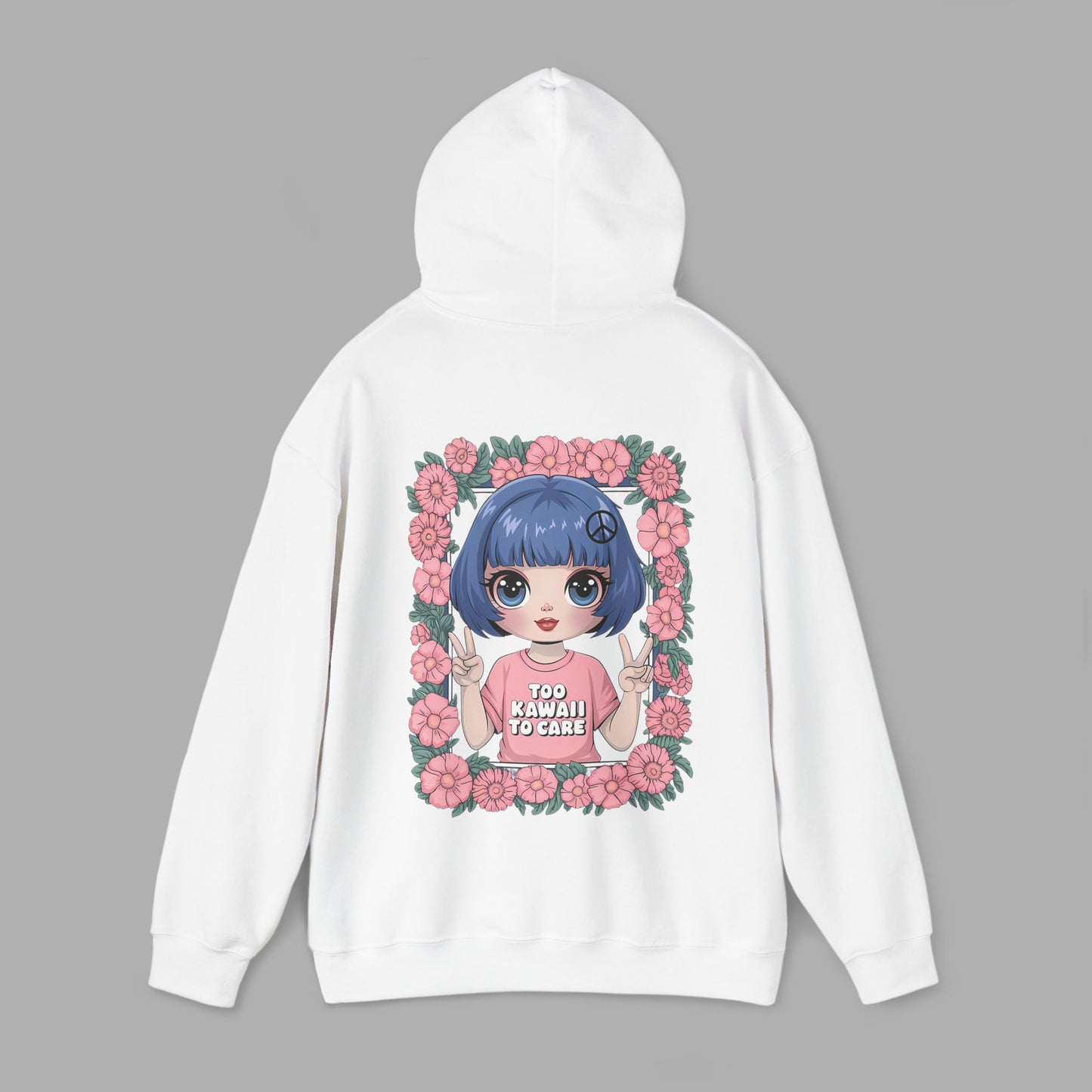 Too Kawaii to Care Hoodie