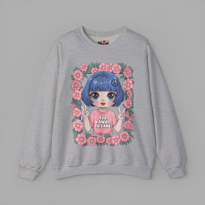 Too Kawaii to Care Sweatshirt