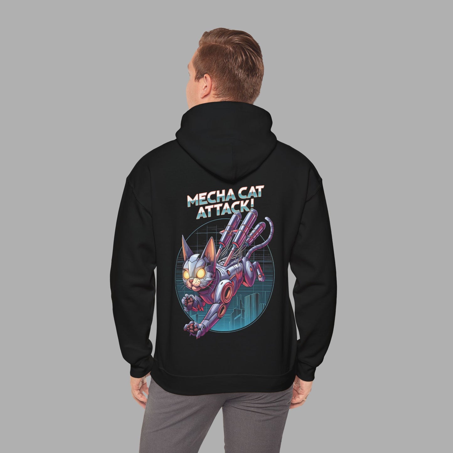 Mecha Cat Attack Hoodie