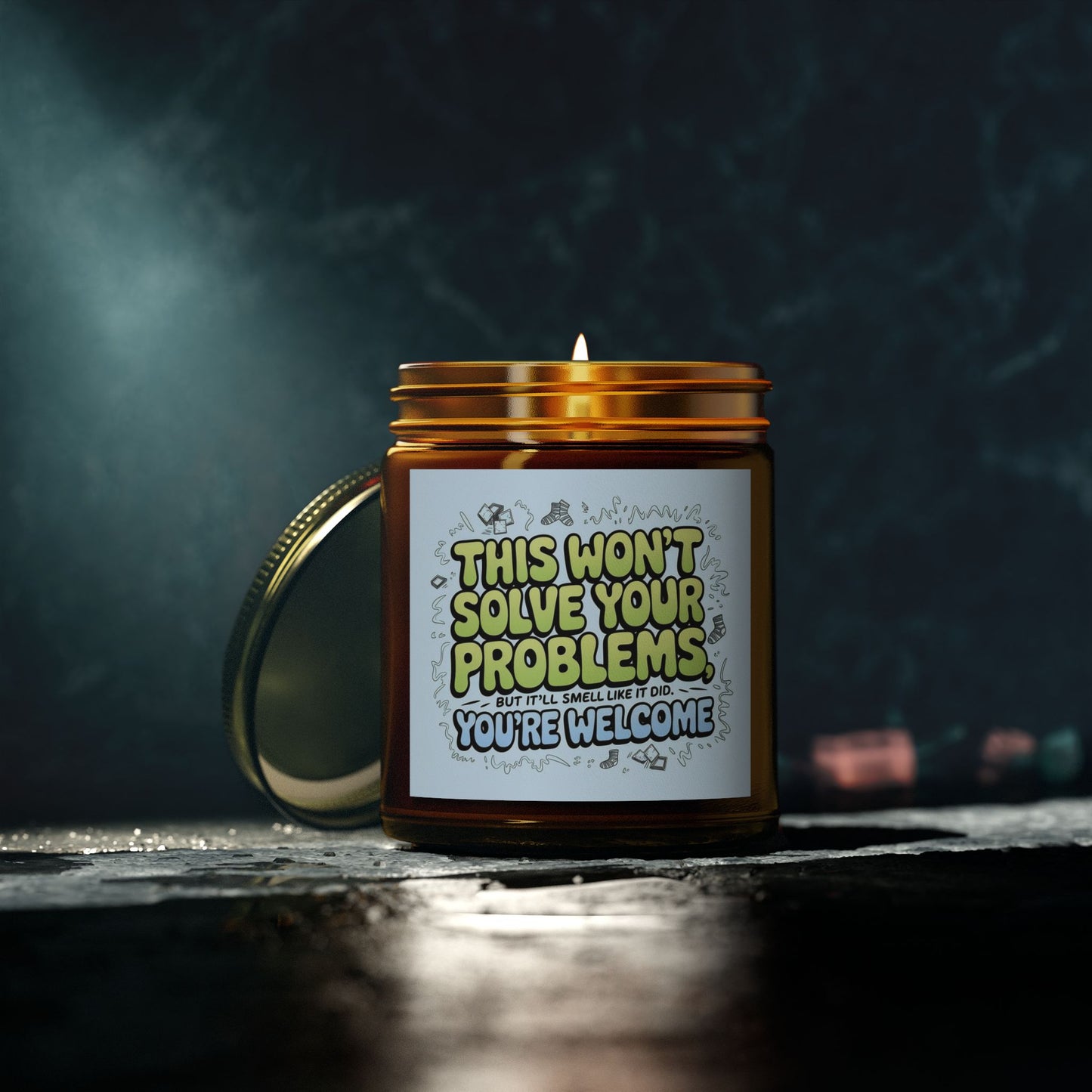 This Won't Solve Your Problems Candle