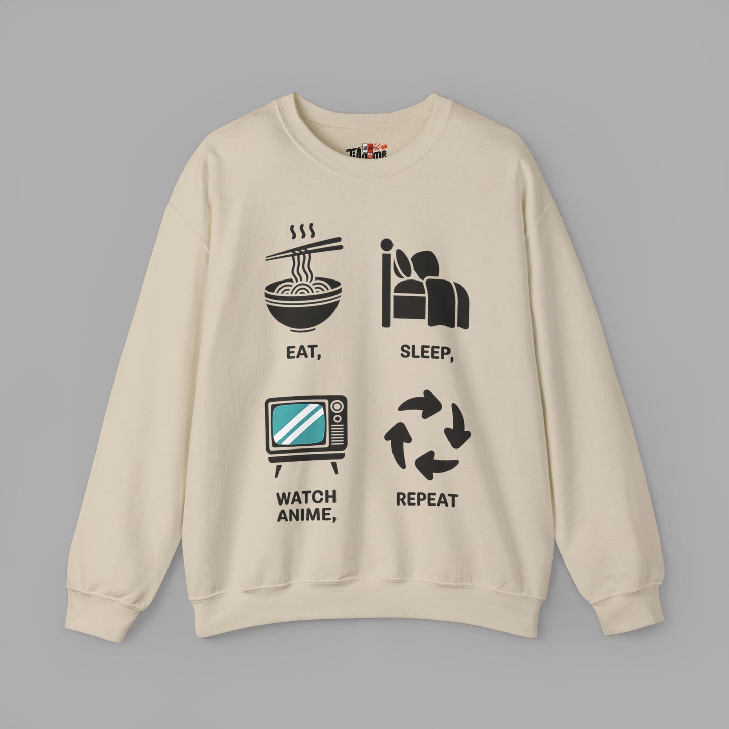 Eat Sleep Watch Anime Repeat Sweatshirt