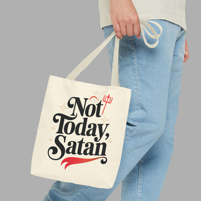 Not Today Satan Tote Bag