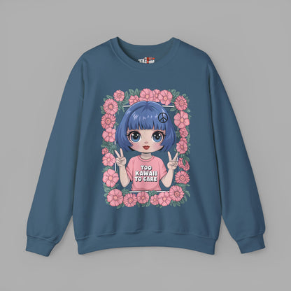 Too Kawaii to Care Sweatshirt