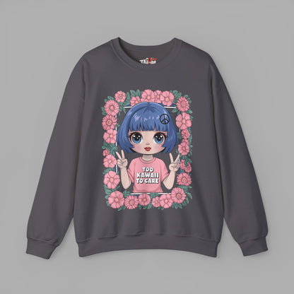 Too Kawaii to Care Sweatshirt