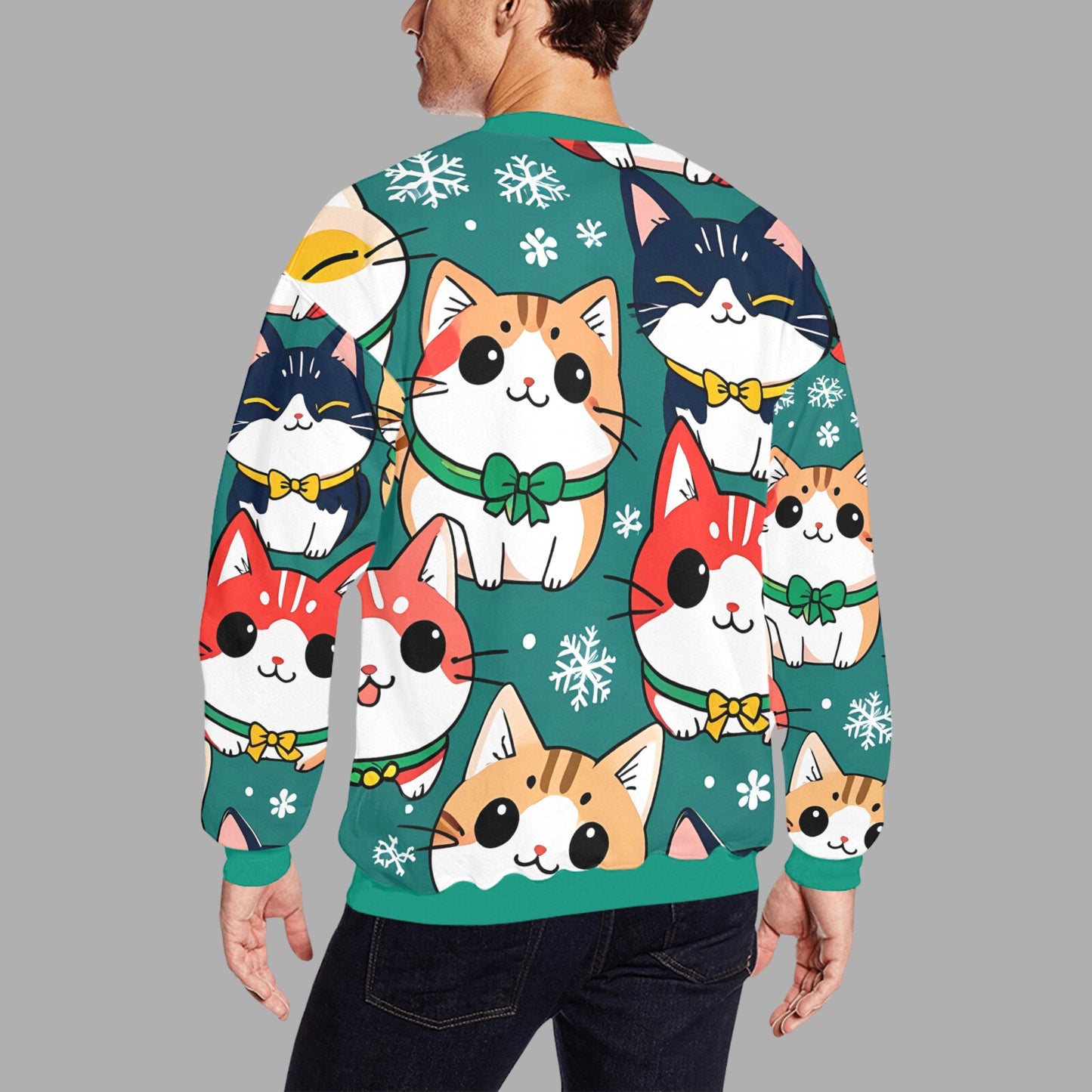 Festive Cats Ugly Sweater