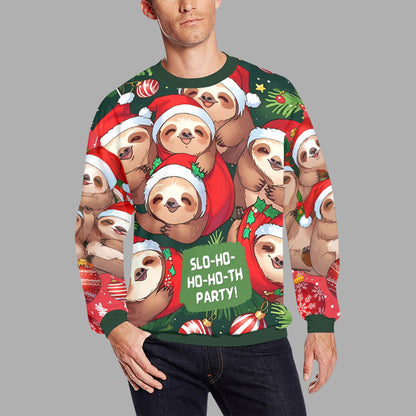 Sloth Party Ugly Sweater