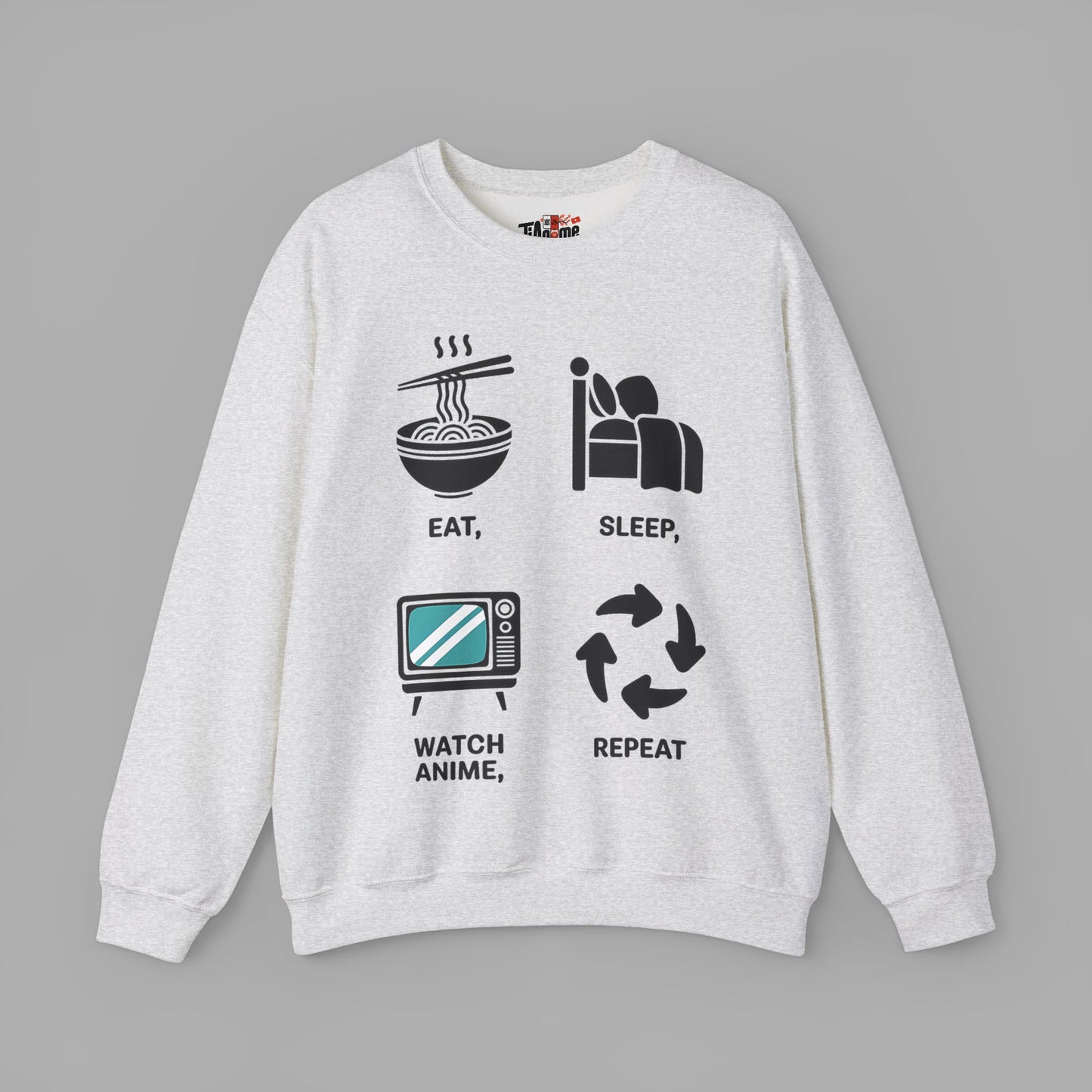 Eat Sleep Watch Anime Repeat Sweatshirt