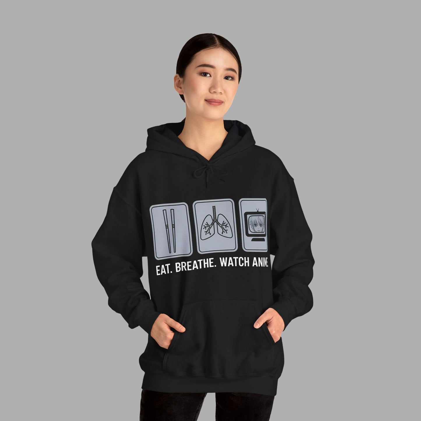 Eat Breathe Watch Anime Hoodie