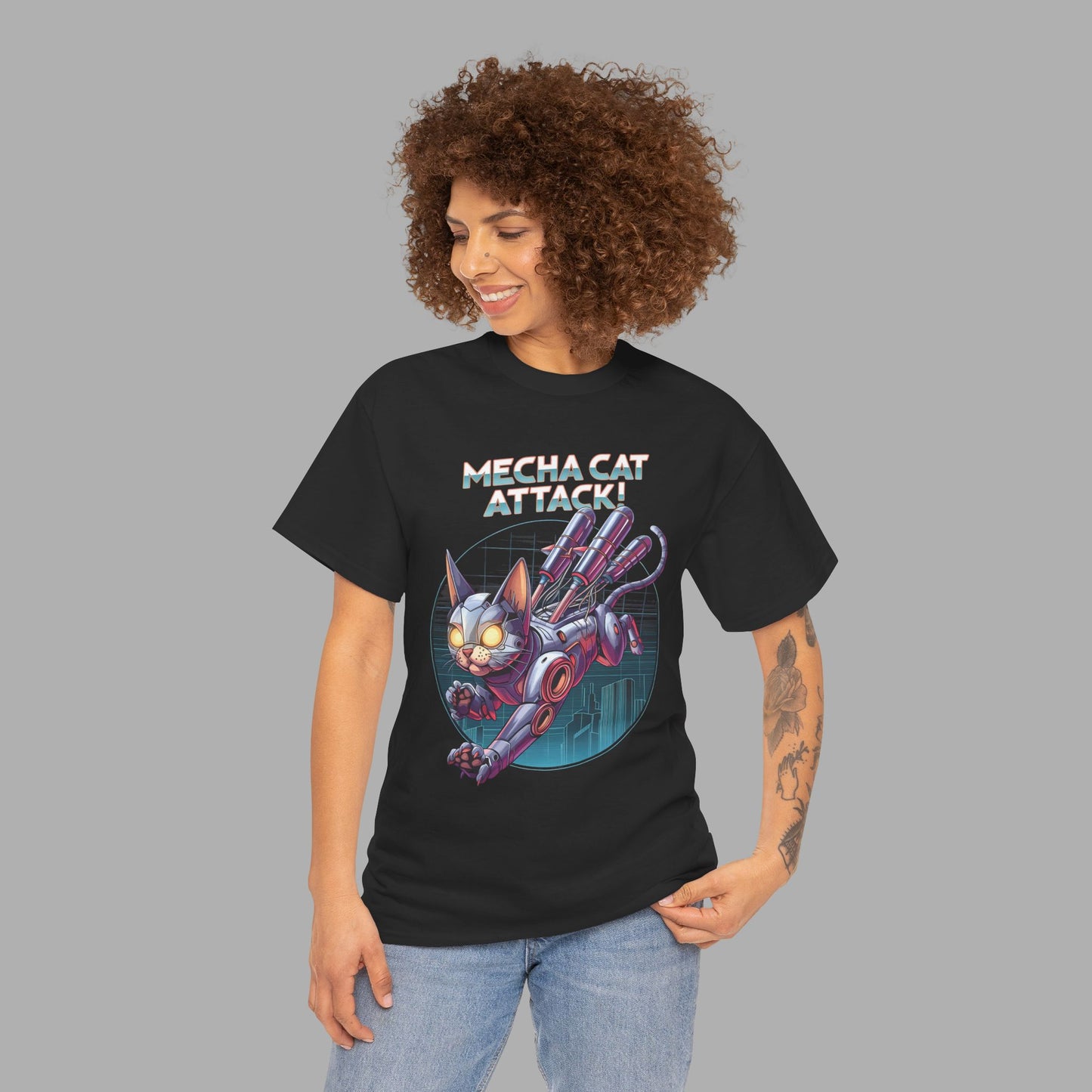 Mecha Cat Attack T-Shirt