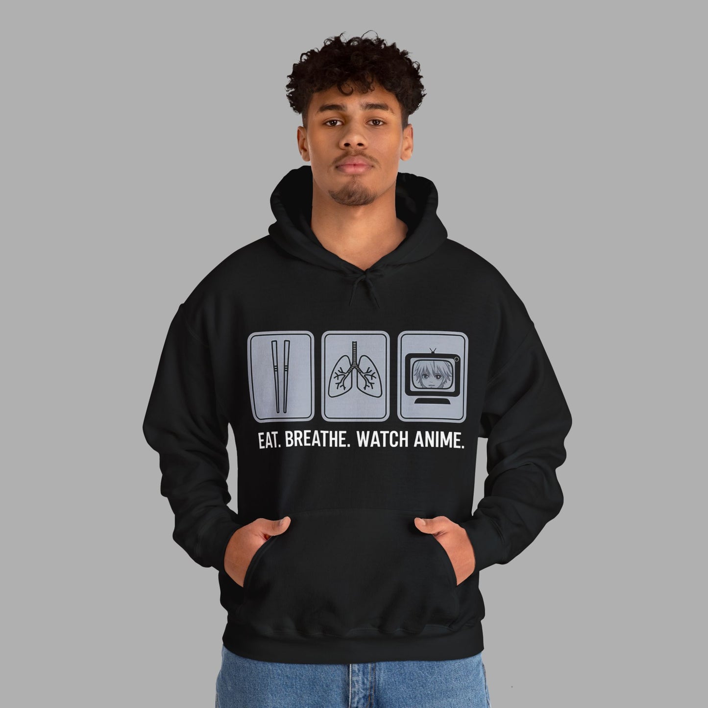 Eat Breathe Watch Anime Hoodie