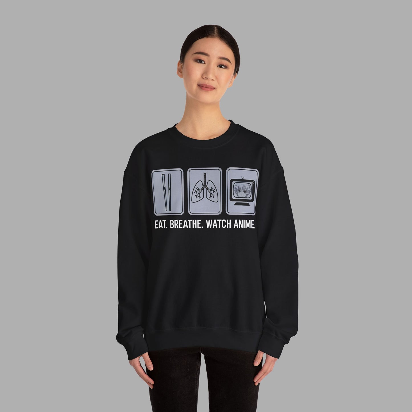 Eat Breathe Watch Anime Sweatshirt