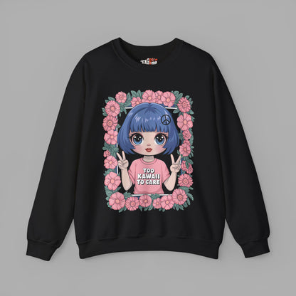 Too Kawaii to Care Sweatshirt