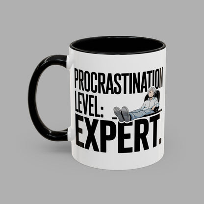 Procrastination Level Expert Mug