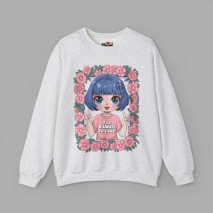 Too Kawaii to Care Sweatshirt