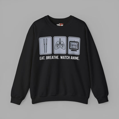 Eat Breathe Watch Anime Sweatshirt